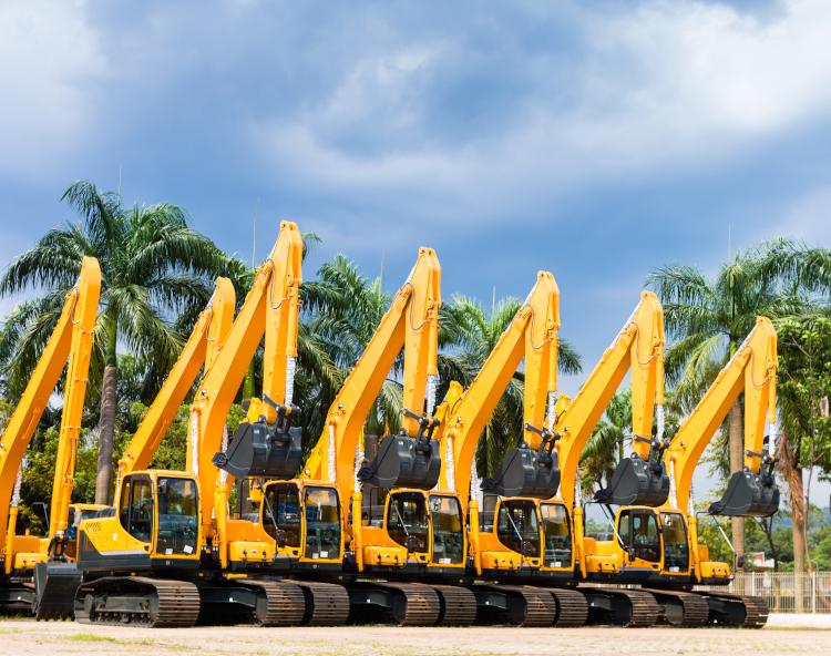 used construction equipment reseller marketing